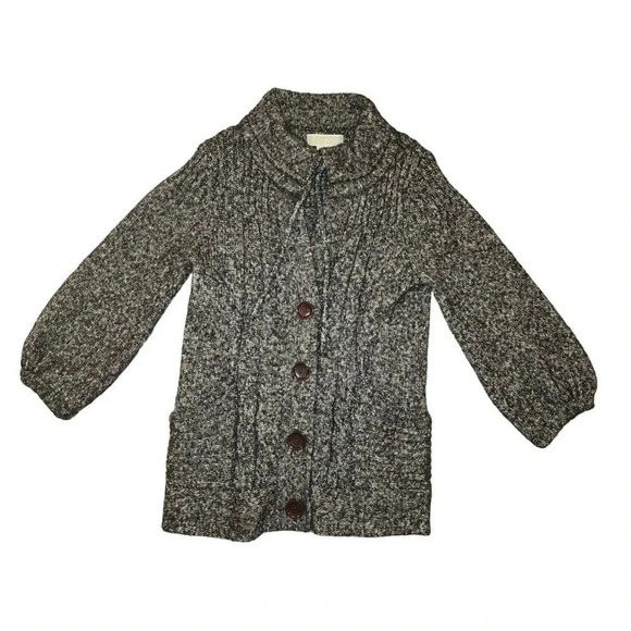 Michael Kors Women Brown Cotton Collared Button Knitted Cardigan Sweater Size M - Picture 1 of 8